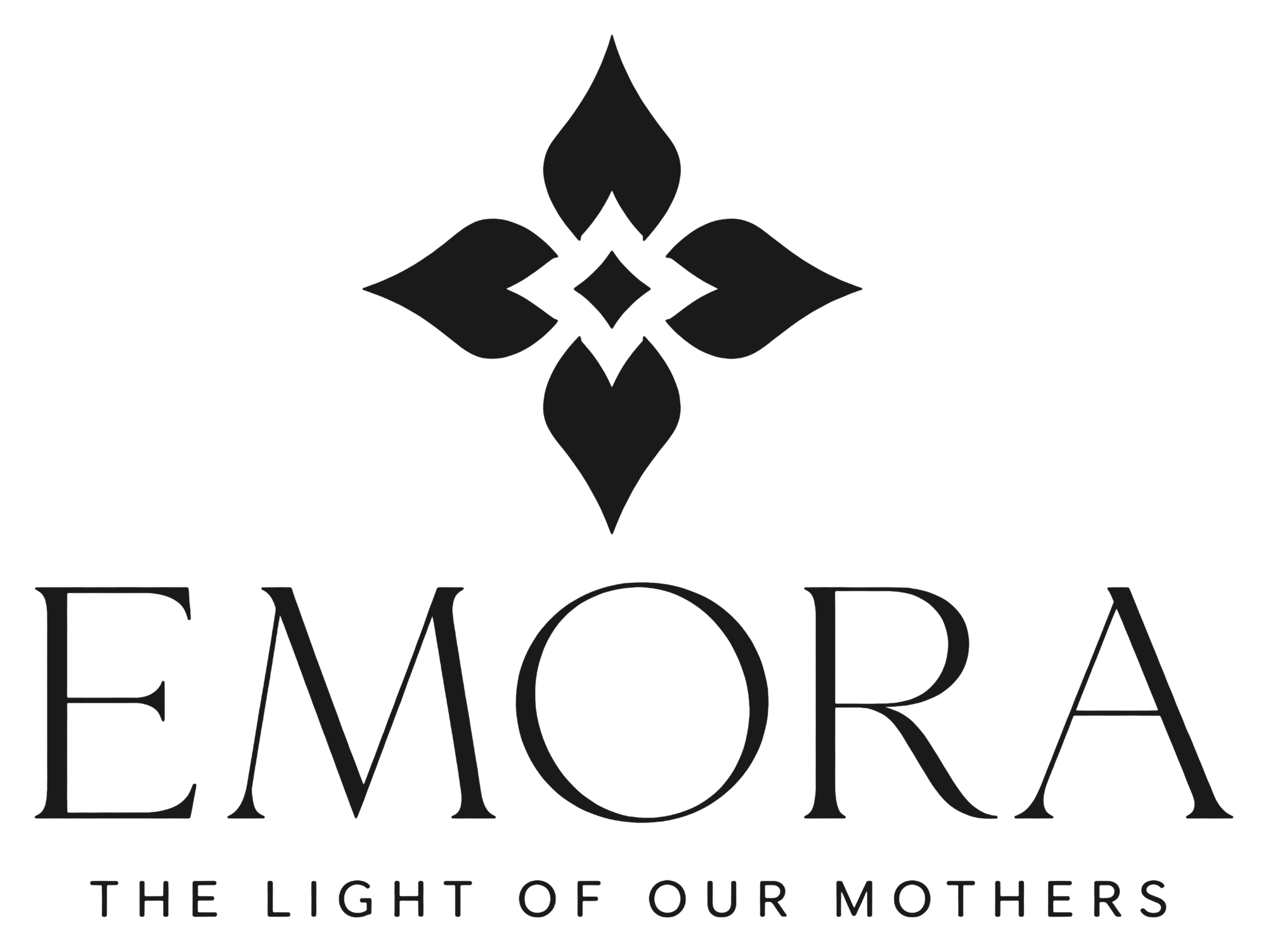 Emora official wordmark, clean transparent version