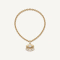 Rebecca's Eye marquise diamond evil eye pendant necklace in 14k gold
