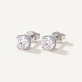 Sarah's Light round brilliant diamond solitaire studs