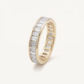 Sarah's Vigil baguette diamond eternity band in 14k gold